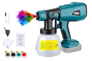 Cordless High Pressure Spray Gun Paint Sprayer Fits Makita 18V Battery